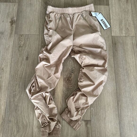Almost Famous Pants - Almost Famous Junior's Ruched Leg Jogger Kailua Mist Zipper Pockets‎ Large NEW